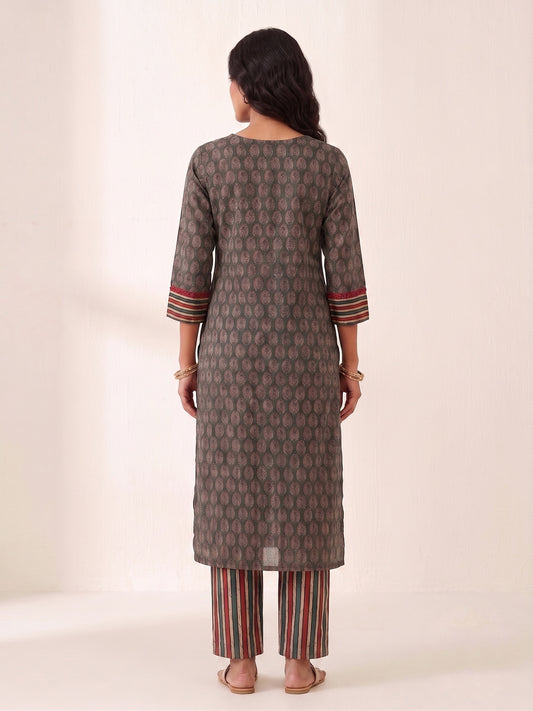 Gulzar printed cotton cord set
