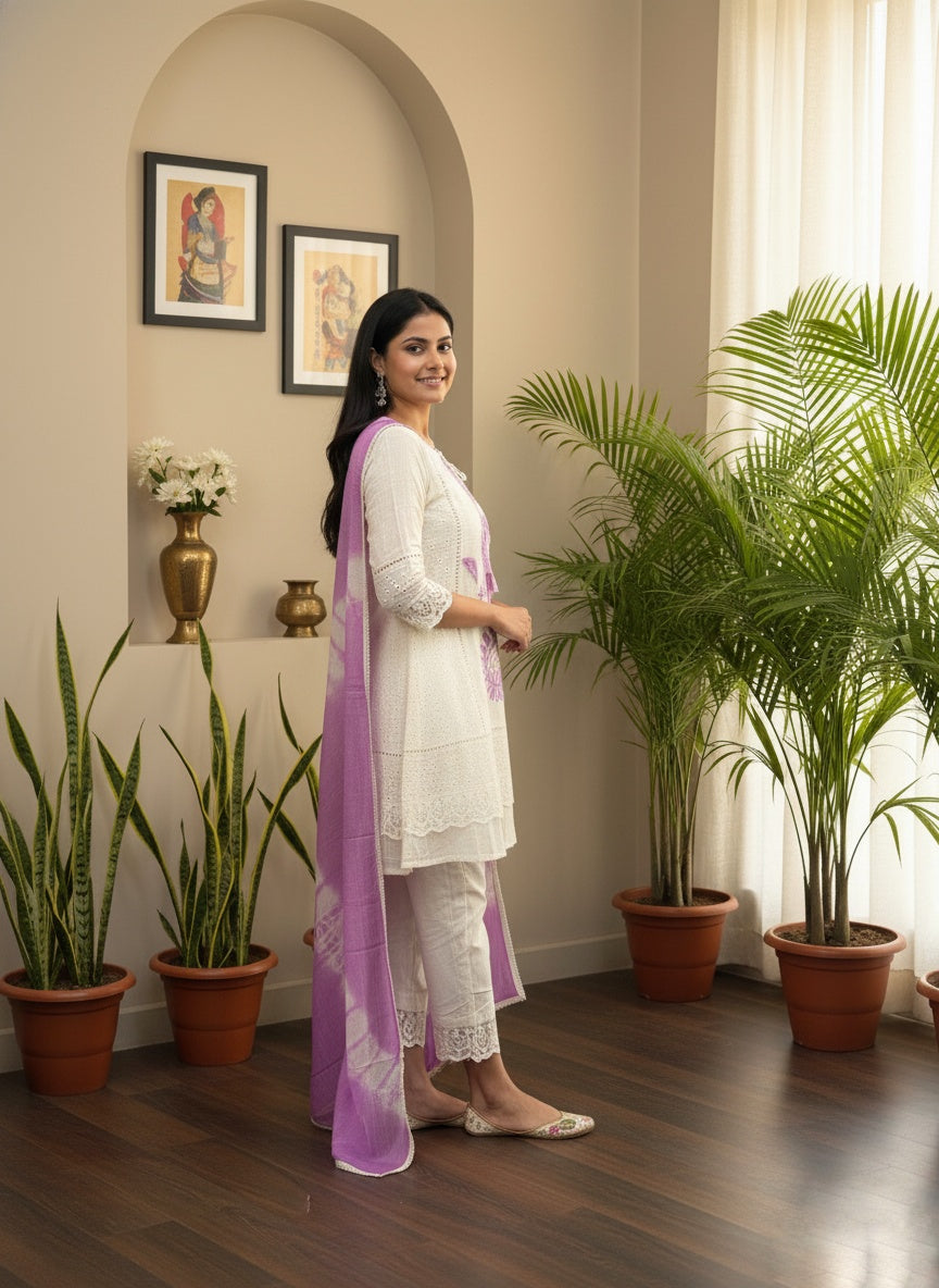 Premium Cotton Kurta Set For Women