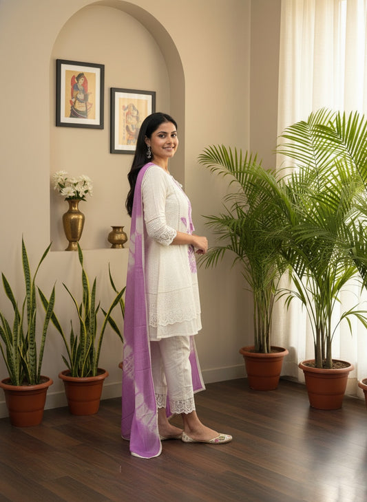 Premium Cotton Kurta Set For Women