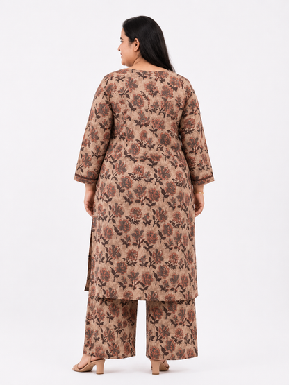 Gulzar dabu printed cotton suit set