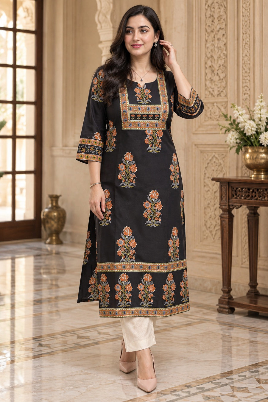 Ada pure cotton kurti for women