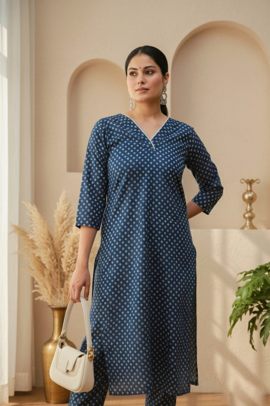 Cotton Kurta Set For Women