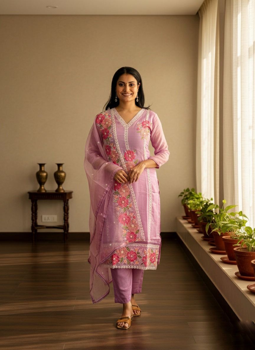 Organza Suit Set For Women