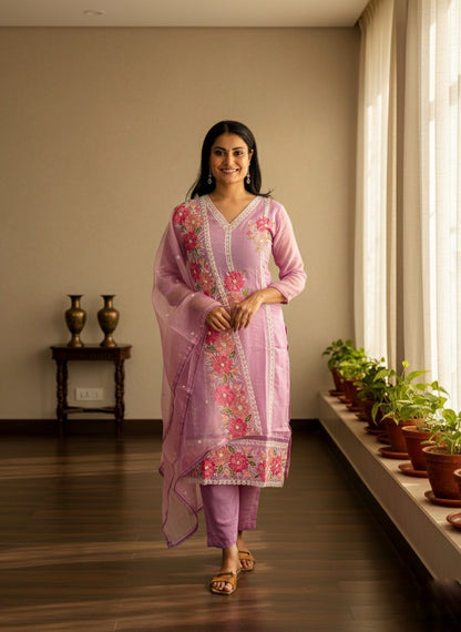 Organza Suit Set For Women