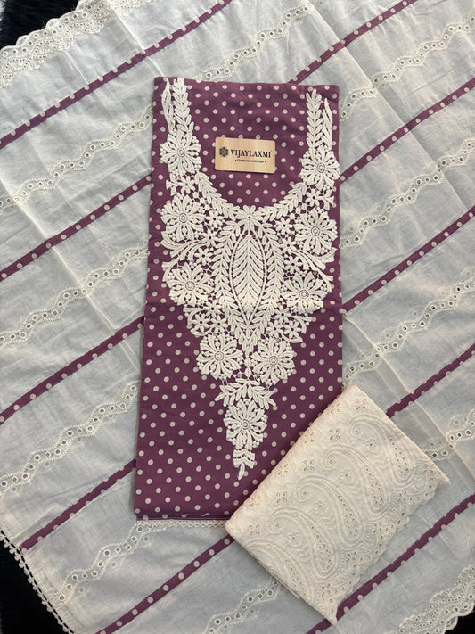 Cotton Suit Material with Cotton Dupatta