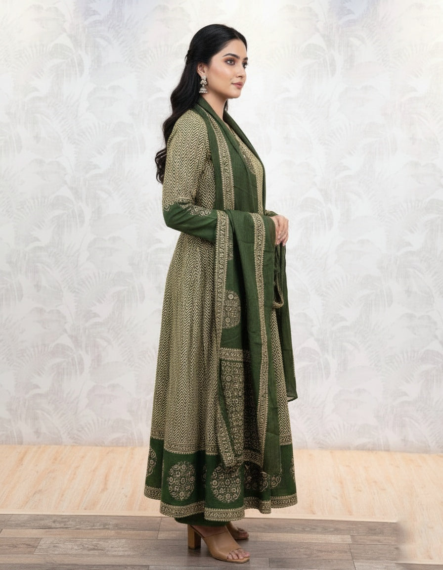 Premium Cotton kurta set for women with dupatta