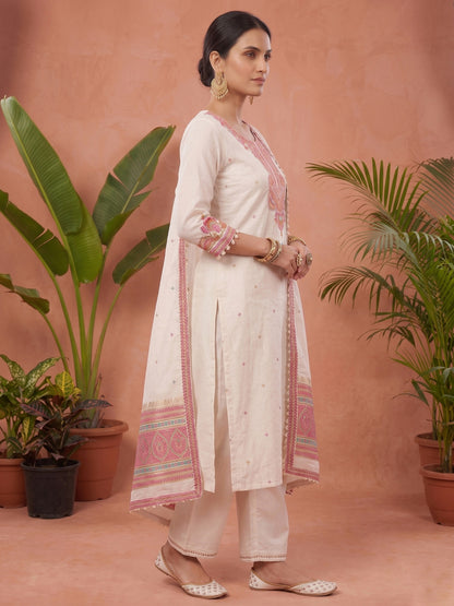 Jasmine Cotton kurta Set with dupatta