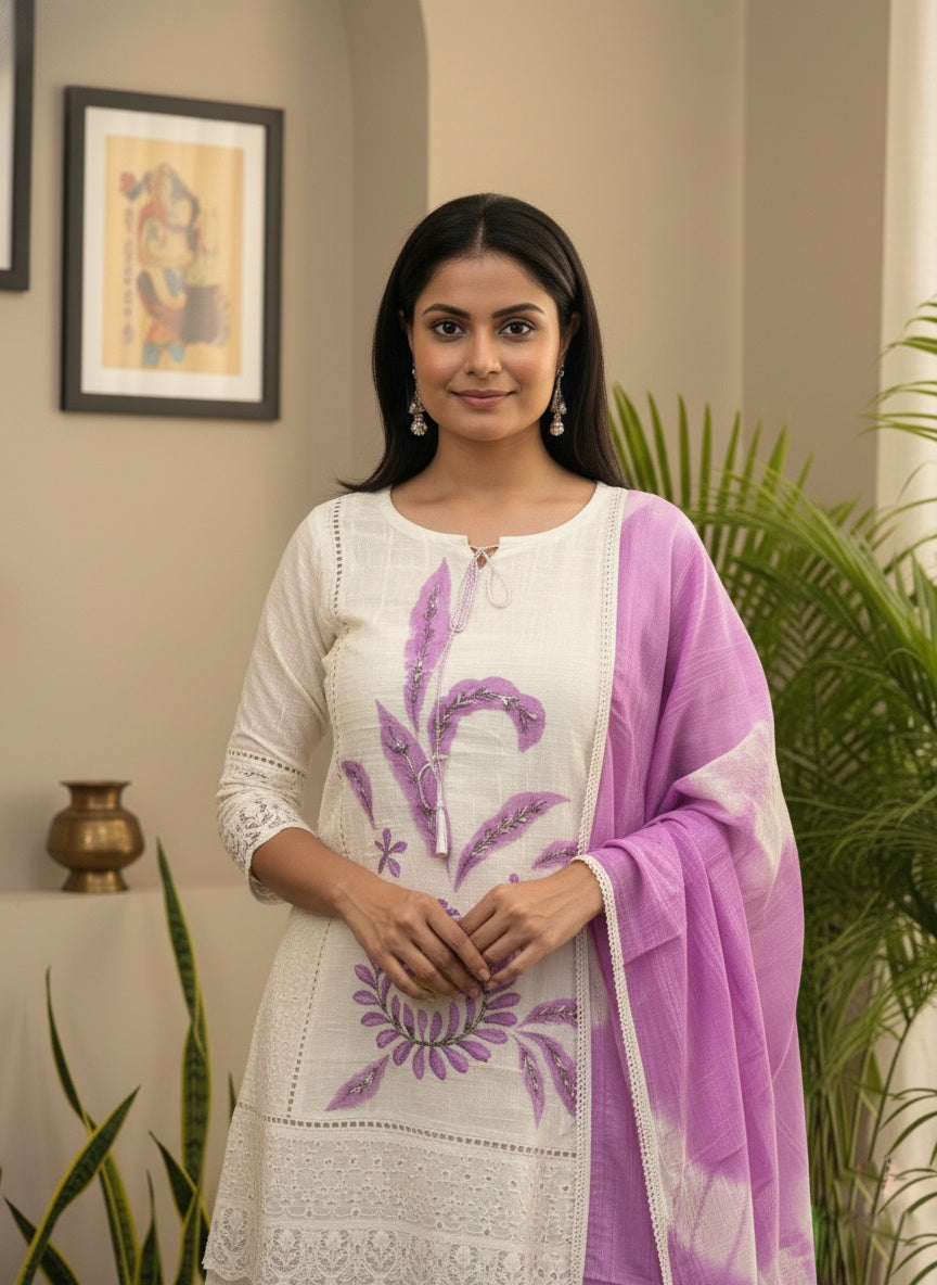 Premium Cotton Kurta Set For Women