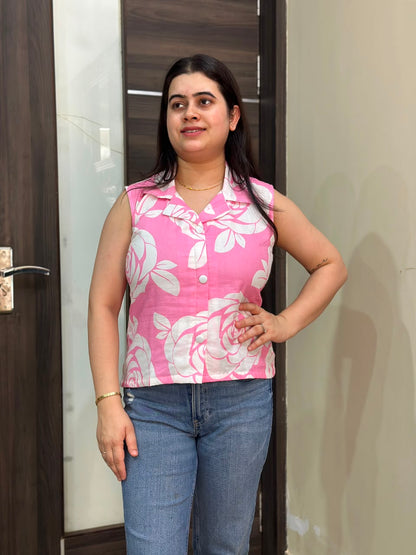 Short Cotton tunics for women with cotton lining