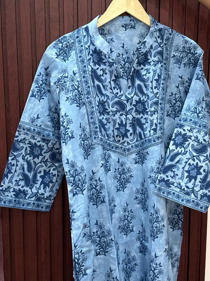 Ruhani Cotton kurta set for women indigo