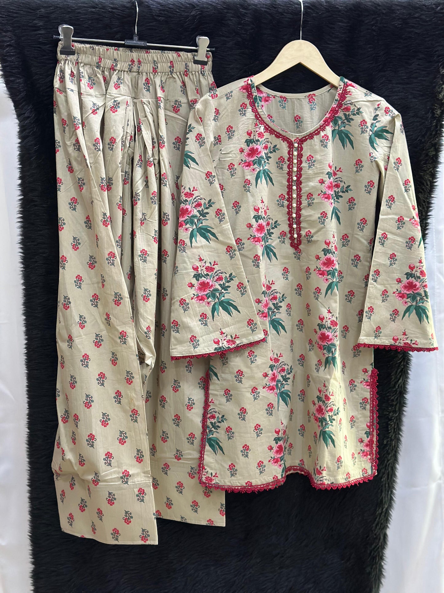 Jasmine Farshi Salwar Suit Green