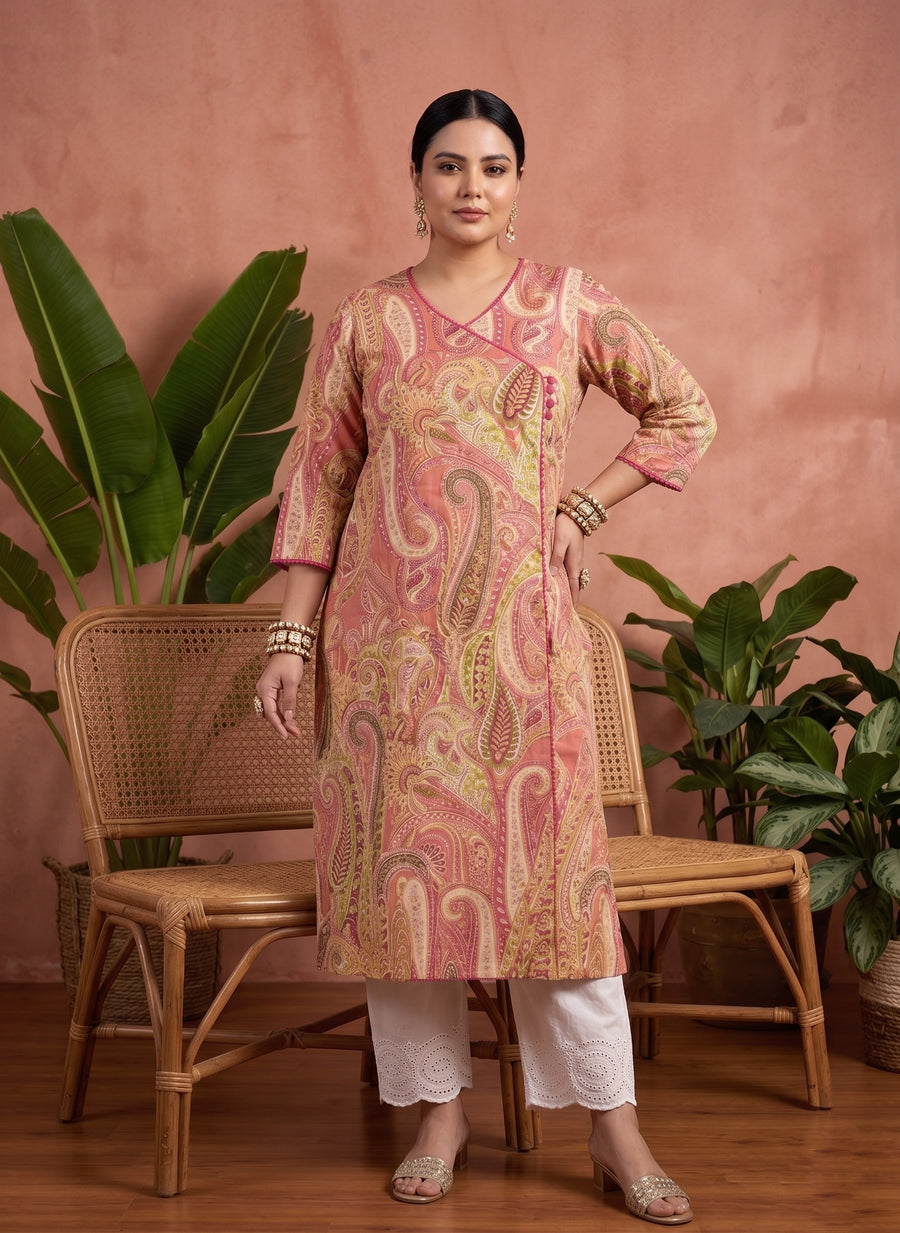 Airy Cotton Kurti for women kalamkari