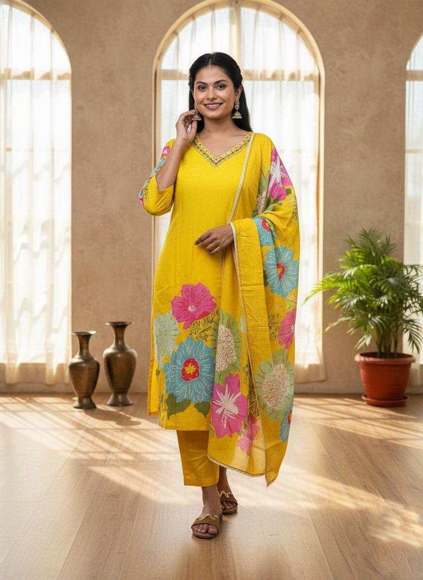 Modal Silk Suit Set