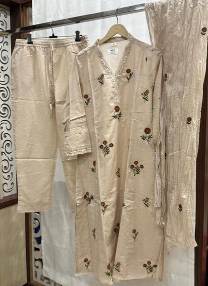 Jasmine Cotton kurta Set with dupatta