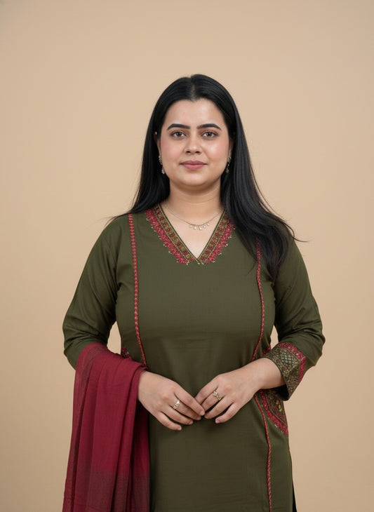 Bani Cotton kurta Set with dupatta