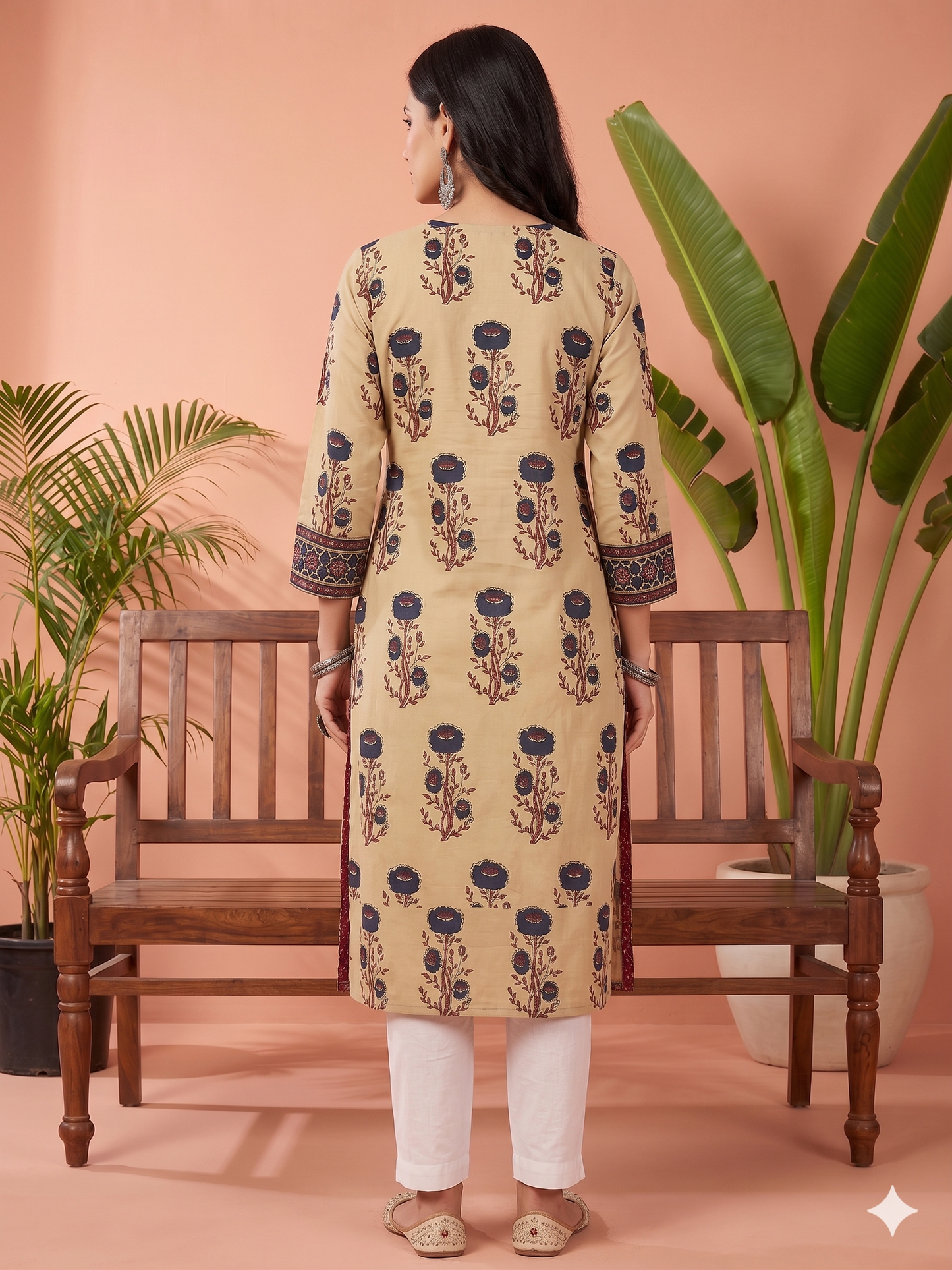 Airy Cotton Kurti for women blue