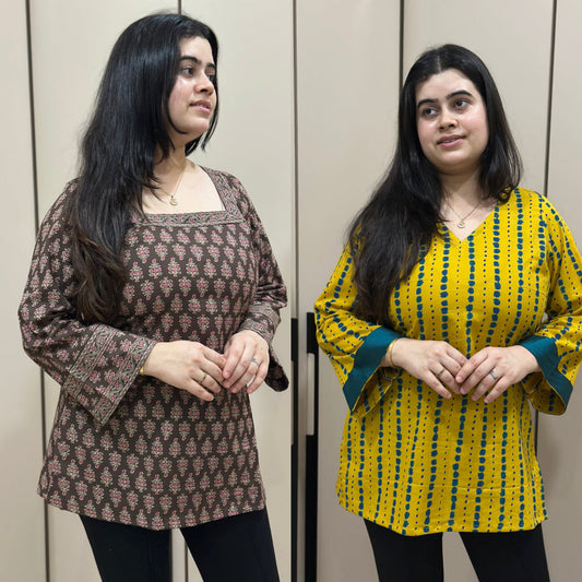 Jasmine short kurti combo of two