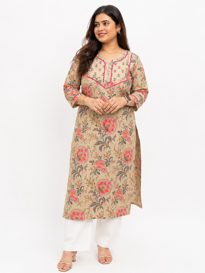 Gulmohar Cotton kurti for women floral