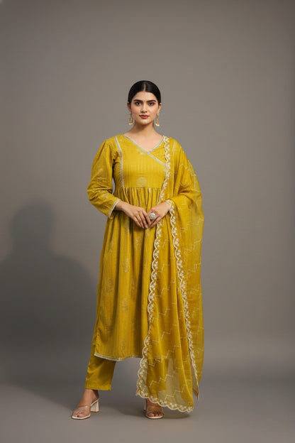 chikan sequin cotton suit 317