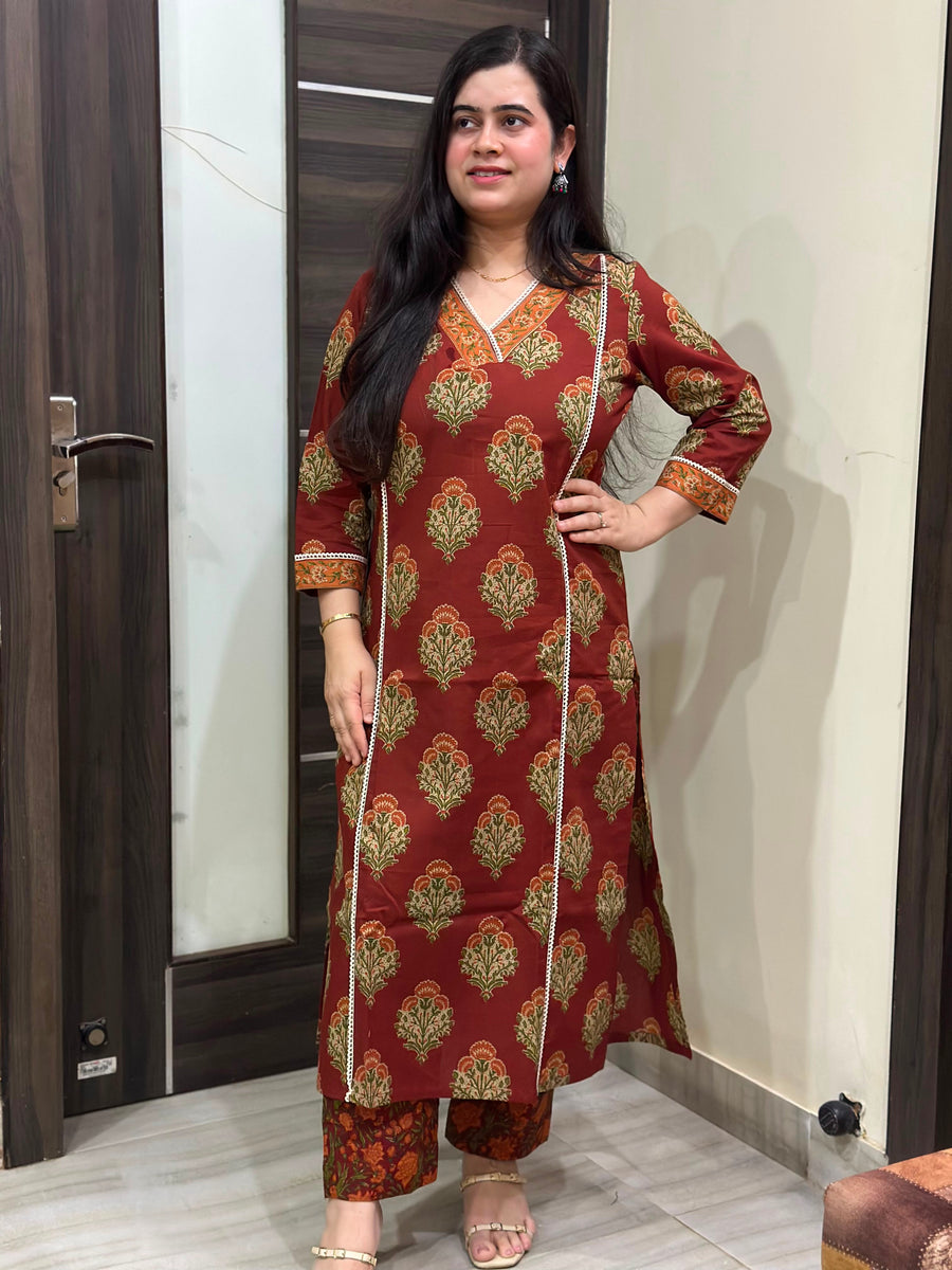 Mehar premium cotton Kurta & Pant