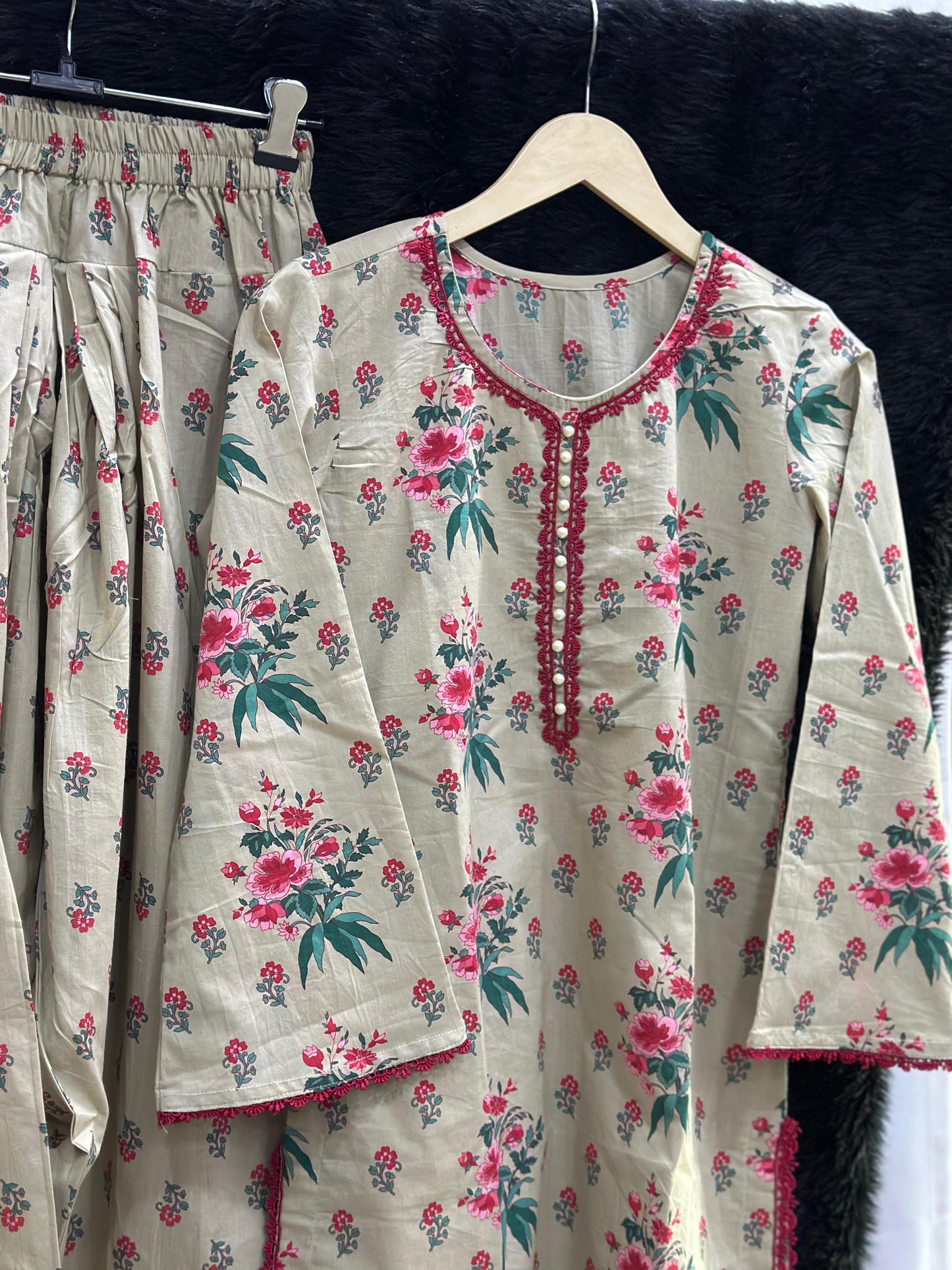 Jasmine Farshi Salwar Suit Green