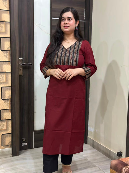 Mehar premium cotton kurti
