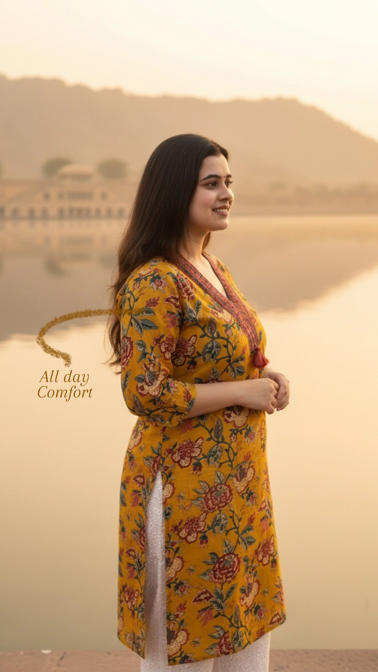 Airy Cotton kalamkari kurti for women