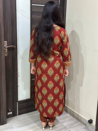 Mehar premium cotton Kurta & Pant