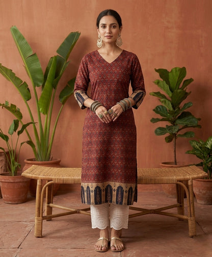Airy Cotton Arjakh Kurti for women
