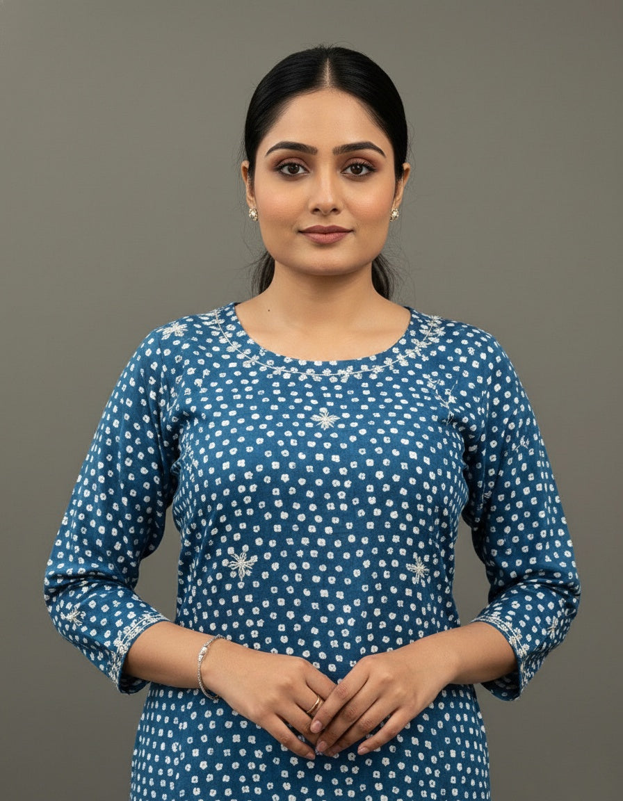 COTTON SKIRT SUIT SET