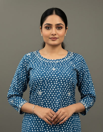 COTTON SKIRT SUIT SET