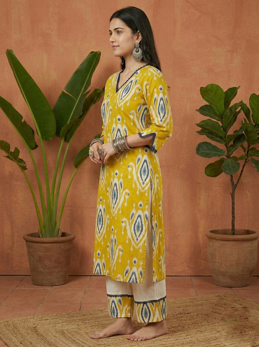Airy Cotton kurti for women ikkat
