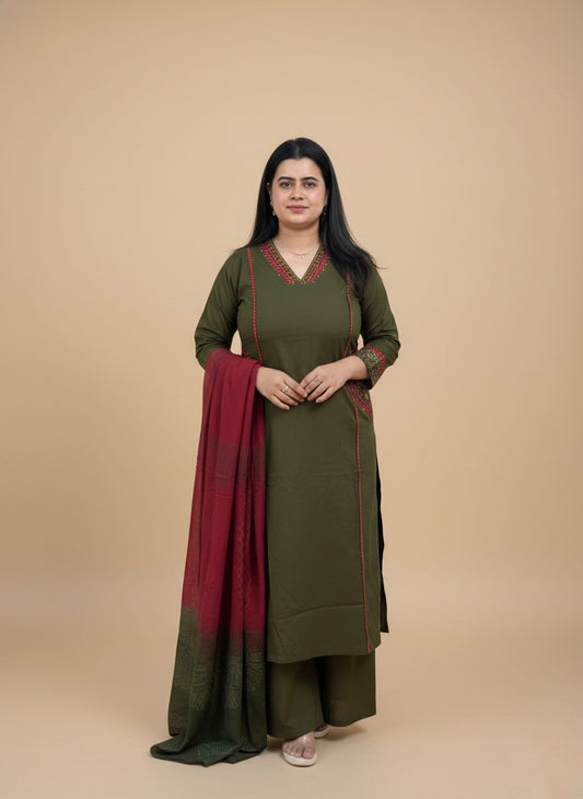 Bani Cotton kurta Set with dupatta