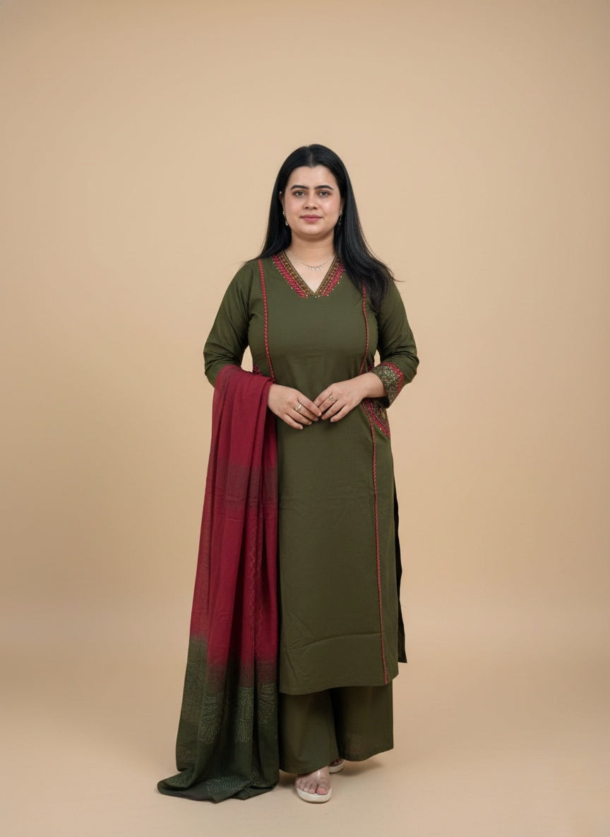 Bani Cotton kurta Set with dupatta