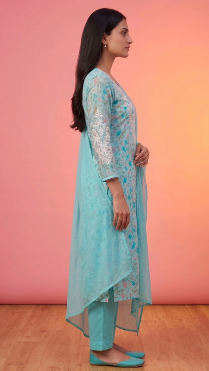 Jasmine Cotton kurta Set with dupatta