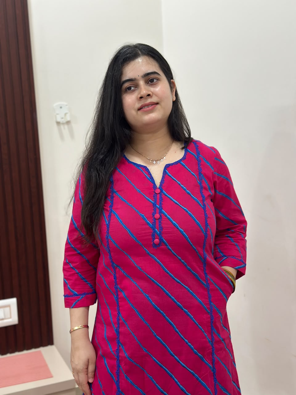 Gulzar lehriya cord set pink