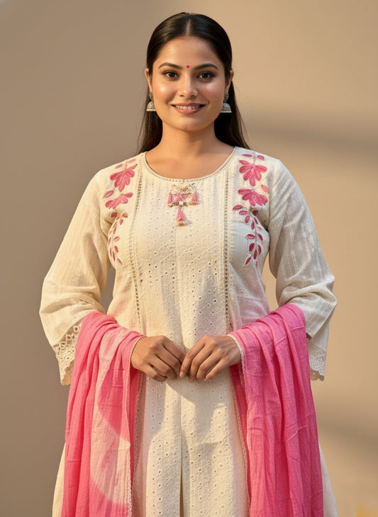 Premium Cotton Kurta Set For Women