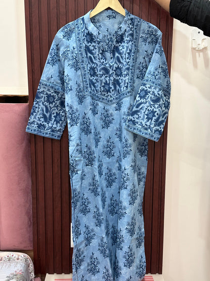 Ruhani Cotton kurta set for women indigo
