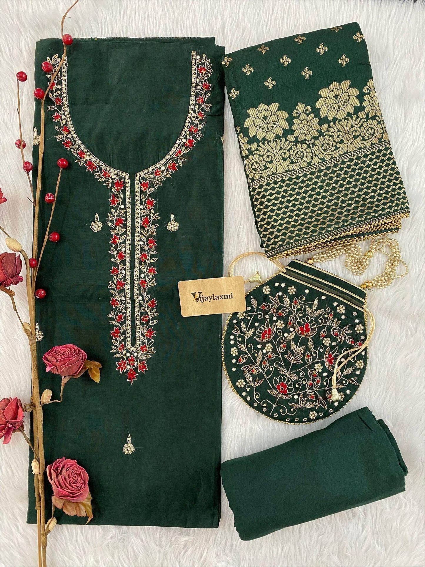 unstitched suit - Vijay Laxmi