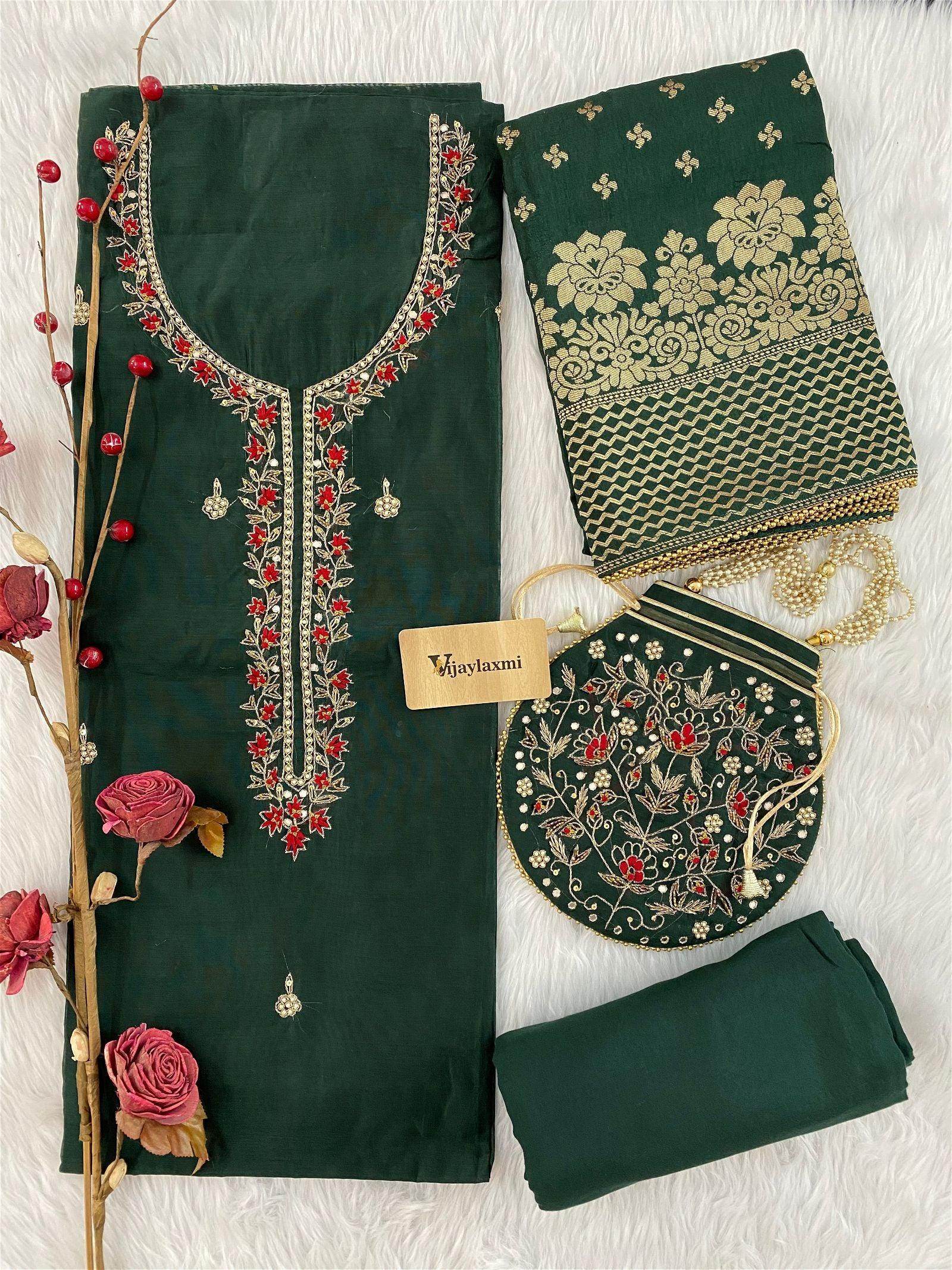 unstitched suit - Vijay Laxmi